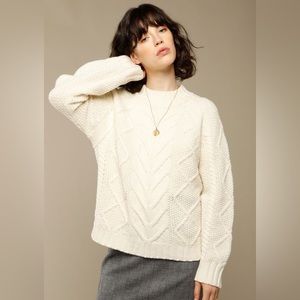 Rouje cable knit sweater 38
